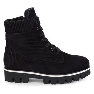 Aquatalia Corduroy Suede Ankle Boots